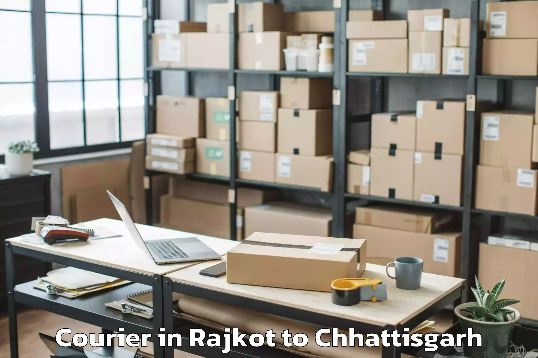 Top Rajkot to Makdi Courier Available